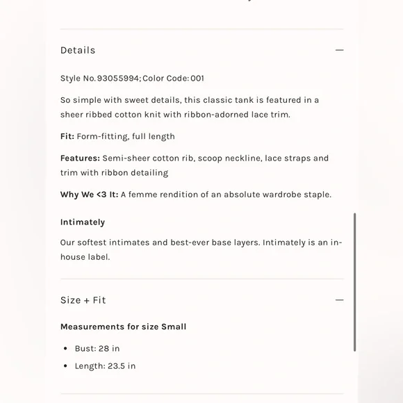 Free People Intimately Only You Tank Top - Picture 2 of 5